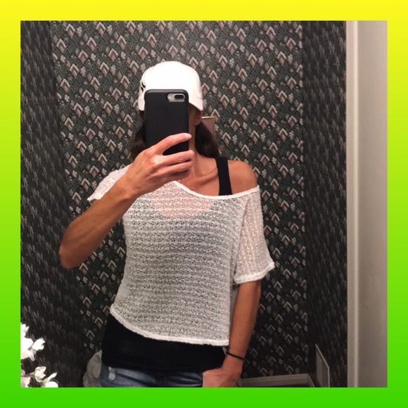 Christina Tops - ❗️OFFERS❗️Off the Shoulder Sparkling Sweater Top